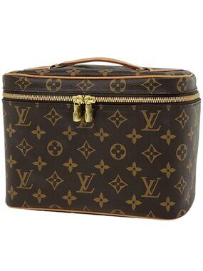 Louis Vuitton Nice BB Handbag Makeup Pouch Monogram Brown